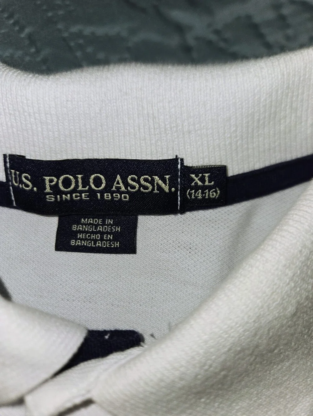 Ralph Lauren White Polo with Blue Crewneck Tee - Boy's XL Short Sleeve Set